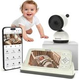 Nanny Sentıca Akıllı Bebek Kamerası Wi-Fi, 2mp, 5" Telsiz Monitörlü, Mobil Takip, Ağlama Algılama, 360° Gece Görüş, Iki Yönlü Görüşme, Ninni , Bulut/sd Kart Depolama