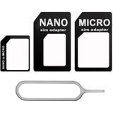 Nano-Micro Sım Çevirici Kit + Telefon Kartı Açma Iğnesi