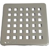 Nano Tm 10 x 10 cm Paslanmaz Kare Izgara (Yer Sifonu Yer Süzgeci Islak Alan Pis Su Giderleri İçin)