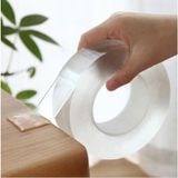 Nano Yıkanabilir Çift Taraflı Şeffaf Jel Bant 3 Metre X 3 Cm