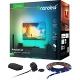 Nanoleaf 4D Ekran Yansıtma + Işık Şeridi Kiti (65 inçe / 165 cm'ye Kadar TV/Ekranlar İçin) – Akıllı RGBW LED Şeridi + Kamera, Thread ve Wi-Fi Destekli; Alexa, Google ve Apple ile Uyumlu