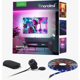 Nanoleaf 4D Ekran Yansıtma + Işık Şeridi Kiti (85 inçe / 215 cm'ye Kadar TV/Ekranlar İçin) – Akıllı RGBW LED Şeridi + Kamera, Thread ve Wi-Fi Destekli; Alexa, Google ve Apple ile Uyumlu
