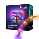 Nanoleaf PC Ekran Yansıtma LED Şeridi, 2.5m RGBIC Zigzag Şerit – 32 inçe Kadar Ekranlara Kusursuz Montaj, Akıllı USB-C Oyun Aydınlatma Şeridi