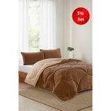 NANOSOFT Battal Boy Welsoft Uyku Seti (Yorgan + Fitted Çarşaf + 2 Adet Yastık Kılıfı) 3 Renk Seçeneği