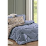 Nanosoft Krona Battal Boy(Double) Size Welsoft Uyku Seti Çarşaf + Yastık Kılıflı Battal Boy Uyku Seti 220X240 - Gri