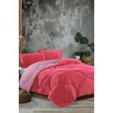 Nanosoft Wellsoft Çift Kişilik Yorgan Silikon Elyaf Dolgulu Pudra 195x215 cm Çift Taraflı Yumuşak Kumaş - 195 x 215 cm - Mercan