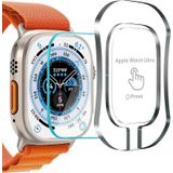 Nanospace Apple Watch Ultra İle Uyumlu Temperli Cam Takma Aparatlı Kırılmaz Cam Ekran Koruyucu