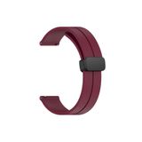 Nanospace Huawei Watch GT4 46mm Uyumlu Mıknatıslı Renkli Silikon Kordon (bordo)