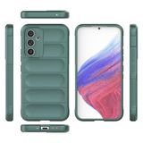 Nanospace Samsung Galaxy A25 Kılıf Esnek TPU Oyuklu Arka Yüzey Tasarımlı Etnik Silikon Kapak (haki)