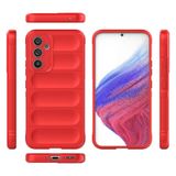 Nanospace Samsung Galaxy A25 Kılıf Esnek TPU Oyuklu Arka Yüzey Tasarımlı Etnik Silikon Kapak (kırmızı)