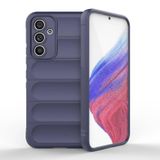 Nanospace Samsung Galaxy A54 Kılıf Esnek TPU Oyuklu Arka Yüzey Tasarımlı Etnik Silikon Kapak (lacivert)