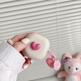 Nanospace Samsung Galaxy Buds 2 - Buds Pro - Buds Live - Buds 2 Pro Uyumlu Kalplı Kılıf - Pembe