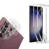 Nanospace Samsung Galaxy S23 Ultra Nano Esnek Cam Ekran Koruyucu Ve 10D Cam Şeffaf Kamera Koruyucu