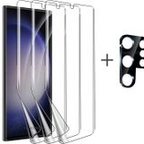 Nanospace Samsung Galaxy S23 Ultra Nano Esnek Cam Ekran Koruyucu Ve 10D Cam Siyah Kamera Koruyucu