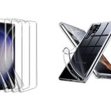 Nanospace Samsung Galaxy S23 Ultra Nano Esnek Cam Ekran Koruyucu Ve İnce Şeffaf Kılıf
