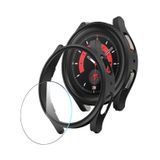 Nanospace Samsung Galaxy Watch 5 Pro Silikon TPU Tam Koruma Kasa (Ön Kısım Açık) + Ekran Koruyucu Hediye (siyah)