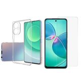 Nanospace Tecno Camon 19 Pro Kılıf Süper Silikon Kapak Ve Nano Esnek Cam Ekran Koruyucu