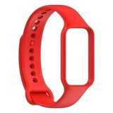 Nanospace Xiaomi Mi Band 9 Active / Redmi Band 3 Için Kordon Ayarlanabilir Silikon Spor Saat Kayışı - Kırmızı