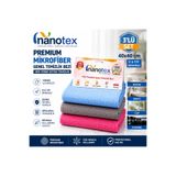 Nanotex ® 3'Lü Premium Mikrofiber Genel Temizlik Bezi 40x40cm I Cam, Mutfak, Banyo ve Araç Temizlik Bezi I İz ve Tüy Bırakmaz