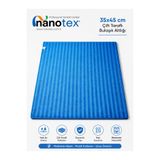 Nanotex ® Çift Taraflı Mikrofiber Bulaşık Kurutma Altlığı 35x45 cm Süper Emici Tezgah Kurutma Matı Mavi