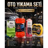 Nanowash Oto Yıkama Seti – Oto Yıkama Şampuanı + Seramik Etkili Hızlı Cila + Mikrofiber Bez + Oto Yıkama Süngeri Hediyeli