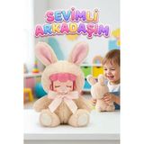 Nansi Peluş Figür Bebek - Çocuklar İçin Tavşan Kostümlü Emzikli 17 Cm Uyku Arkadaşı Oyuncak Bebek