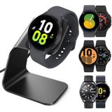 NANW Samsung Galaxy Watch 5/5 Pro/Watch 4/Watch 4 Classic/Watch 3/Active 2 /Active, USB Yedek Şarj Kablosu Dock Stand Aksesuarları Galaxy Watch 5/5 Pro, Siyah