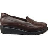 Napa Shoes Kadın Hakiki Deri Sıkıştırılmış Köpük Taban Rahat Ultra Hafif Günlük Dolgu Topuk Ayakkabı NAPA-2000 - Kahve