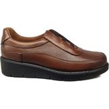 Napa Shoes Kadın Hakiki Deri Sıkıştırılmış Köpük Taban Rahat Ultra Hafif Günlük Dolgu Topuk Ayakkabı NAPA-5000