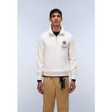 Napapijri B-Sol Yarım Fermuarlı Erkek Sweatshirt - Beyaz