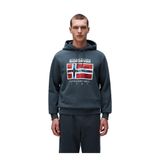 Napapijri Bisiklet Yaka Normal Kalıp Sweatshirt, M, 5003215002, Yeşil, erkek
