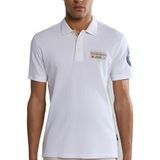 Napapijri E-Amundsen 1 Erkek Polo T-Shirt, Kısa Kollu, Regular Kalıp, Beyaz, M Beden