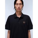 Napapijri E-Badge Sum Relaxed Fit T-Shirt, M, 5003270143, Siyah, Erkek