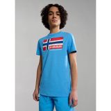 Napapijri Mavi Erkek Çocuk T-Shirt NP0A4H32B2C1 K S-Zamora - 12 Yaş