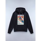 Napapijri NP0A4I530411_B-PORTALET H Siyah Bisiklet Yaka Erkek Sweatshirt