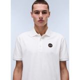 Napapijri NP0A4IDA2061-E-BADGE Sum Beyaz Relaxed Erkek T-Shirt - XL