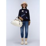 Napapijri NP0A88WC1761-D-TOVEL C W Mavi Yuvarlak Yaka Erkek Sweatshirt