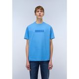 Napapijri S-Box Logo 1 Erkek Kısa Kollu T-Shirt - M - Açık Mavi