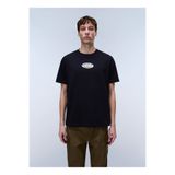 Napapijri S-FLINT SS-NP0A4FZZFX21 Siyah Yuvarlak Regular Fit Baskılı Erkek T-Shirt