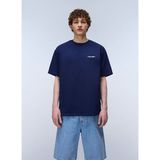 Napapijri S-FLUORITE SS-NP0A4G2FB2Q1 Lacivert Yuvarlak Regular Fit Baskılı Erkek T-Shirt