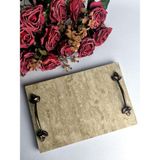 NapkinStore Doğal Mermer Söz-Nişan Tepsisi 20*30 cm / MNS3322 - 20 x 30 cm