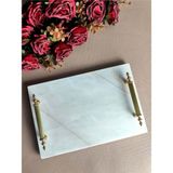 NapkinStore Doğal Mermer Söz-Nişan Tepsisi 20*30 cm / NMS32 - 20 x 30 cm