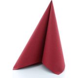 NapkinStore Yılbaşı Sofralarına Özel Kumaş Dokulu Bordo Peçete 12 Adet