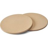 Napoleon Ikili Pizza Taşı Seti 25 cm - Siyah - Standart