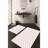 Napoli Home Dijital Baskılı Kaymaz Taban Yıkanabilir 2'li Klozet Takımı Banyo Paspası NDKZ-HT-551 - Açık Pembe - 2’li