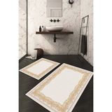 Napoli Home Dijital Baskılı Kaymaz Taban Yıkanabilir 2'li Klozet Takımı Banyo Paspası NDKZ-HY-897 - Kahverengi