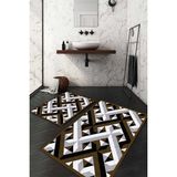 Napoli Home Dijital Baskılı Kaymaz Taban Yıkanabilir 2'li Klozet Takımı Banyo Paspası NDKZ-SD-939 - Kahverengi - 2’li