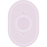 Napoli Home Dijital Baskılı Kaymaz Taban Yıkanabilir Oval 2'li Klozet Takımı Banyo Paspası NOKZ-HS-565 - Pembe - 2’li