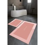 Napoli Home Dijital Baskılı Kaymaz Yıkanabilir Home Ikili Banyo Takımı Klozet Takımı, N-Klozet-03-Pembe, - Renkli - Paspas