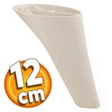 Napoli Lüks Mobilya Kanepe Sehpa Tv Ünitesi Koltuk Ayağı 12 Cm Krem Baza Ayakları